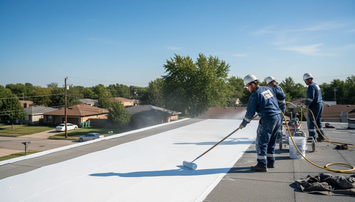 Commercial roof coating in Firebaugh, CA near me
